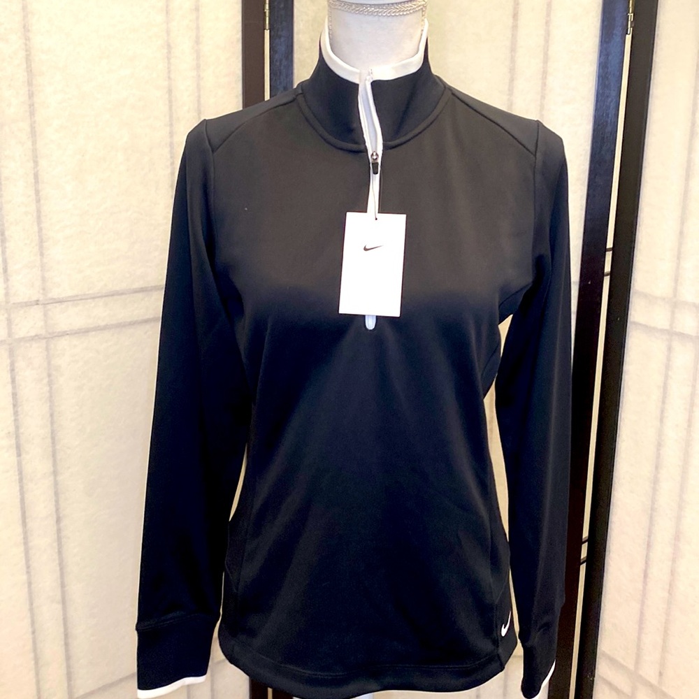 NWT Women’s Nike Golf Dri Fit Cover Up Half Zip Pullover Medium